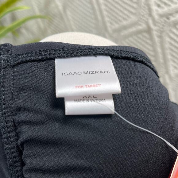 NWT Isaac Mizrahi for Target Black Basic Bikini Swimsuit Top Junior Girl's XXL - Picture 4 of 7